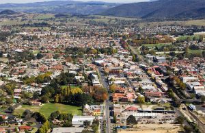 Aerial photo of Lithgow