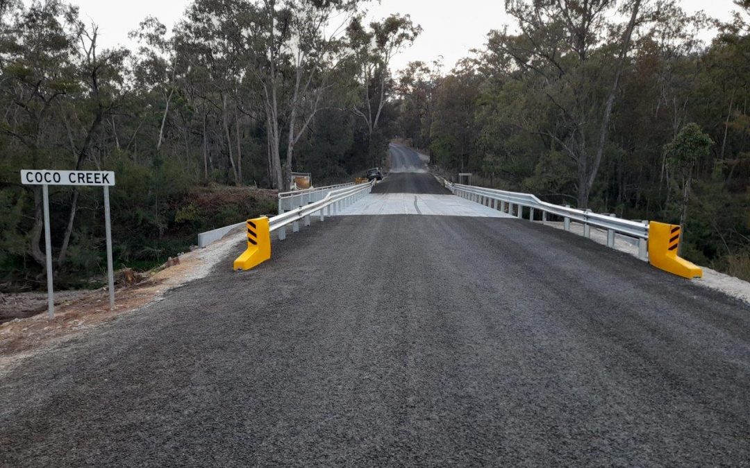 Project Update – Coco Creek Bridge Now Open to all traffic – Glen Davis Road Bridge Replacements