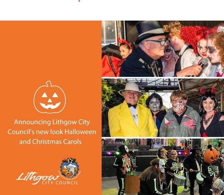 Announcing Lithgow City Council’s new look Halloween and Christmas Carols