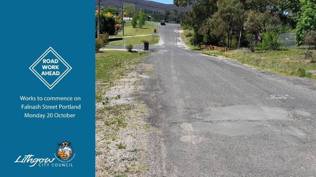 Works to commence on Falnash Street Portland Monday 20 October