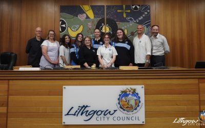 Student Made Art Paints Picture for future of Lithgow LGA